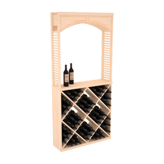 Elementcollection 35 Cellar Wood Arch Diamond Cube Solid Top Combo Unstained Element Collection