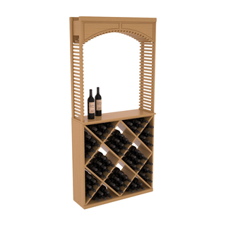 Elementcollection 35 Cellar Wood Arch Diamond Cube Solid Top Combo Oak Stained