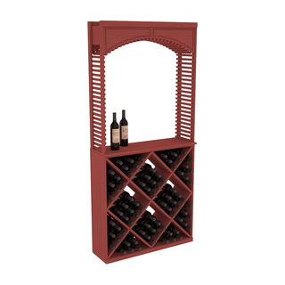 Elementcollection 35 Cellar Wood Arch Diamond Cube Solid Top Combo Cherry Stained