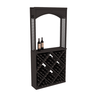 Elementcollection 35 Cellar Wood Arch Diamond Cube Solid Top Combo Black Stained