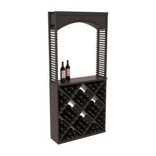 Elementcollection 35 Cellar Wood Arch Diamond Cube Solid Top Combo Black Stained