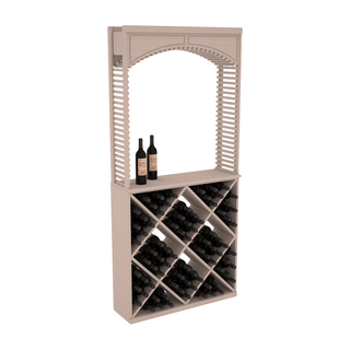 Elementcollection 35 Cellar Wood Arch Diamond Cube Solid Top Combo Greywash Stained