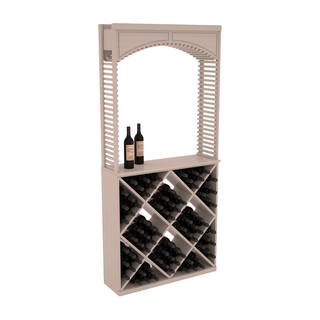 Elementcollection 35 Cellar Wood Arch Diamond Cube Solid Top Combo Greywash Stained