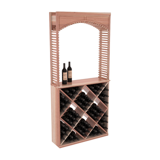 Elementcollection 35 Cellar Wood Arch Diamond Cube Solid Top Combo Unstained