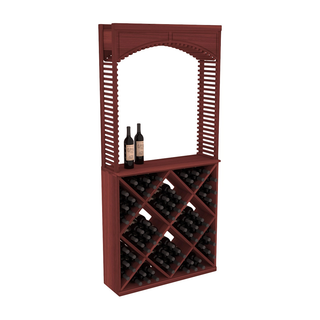 Elementcollection 35 Cellar Wood Arch Diamond Cube Solid Top Combo Cherry Stained