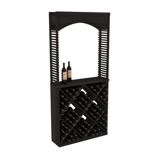 Elementcollection 35 Cellar Wood Arch Diamond Cube Solid Top Combo Black Stained