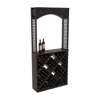 Elementcollection 35 Cellar Wood Arch Diamond Cube Solid Top Combo Black Stained