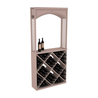 Elementcollection 35 Cellar Wood Arch Diamond Cube Solid Top Combo Greywash Stained