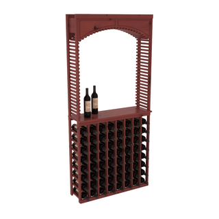 Elementcollection 35 Cellar Wood Arch Island Rack Solid Top Combo Cherry Stained