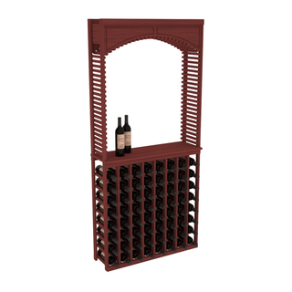 Elementcollection 35 Cellar Wood Arch Island Rack Solid Top Combo Cherry Stained