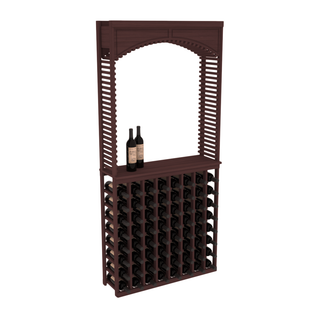 Elementcollection 35 Cellar Wood Arch Island Rack Solid Top Combo Walnut Stained