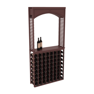 Elementcollection 35 Cellar Wood Arch Island Rack Solid Top Combo Walnut Stained
