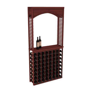 Elementcollection 35 Cellar Wood Arch Island Rack Solid Top Combo Cherry Stained
