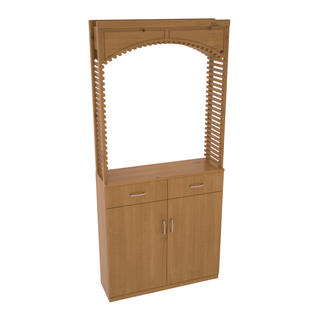 Elementcollection 35 Cellar Wood Arch Base Cabinet Combo Oak Stained