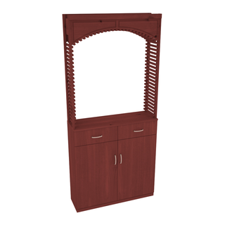 Elementcollection 35 Cellar Wood Arch Base Cabinet Combo Cherry Stained