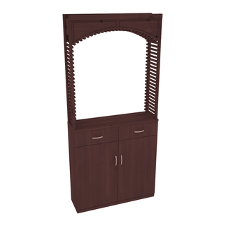 Elementcollection 35 Cellar Wood Arch Base Cabinet Combo Walnut Stained