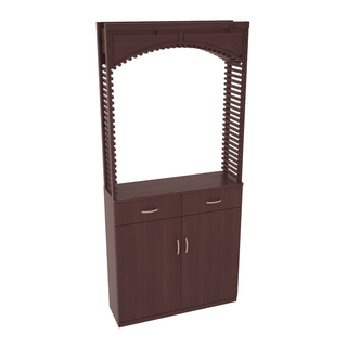 Elementcollection 35 Cellar Wood Arch Base Cabinet Combo Walnut Stained
