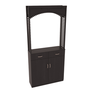 Elementcollection 35 Cellar Wood Arch Base Cabinet Combo Black Stained