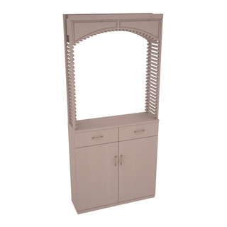 Elementcollection 35 Cellar Wood Arch Base Cabinet Combo Greywash Stained