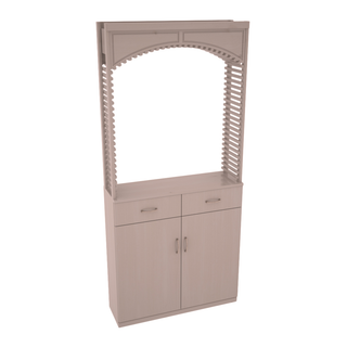 Elementcollection 35 Cellar Wood Arch Base Cabinet Combo Greywash Stained