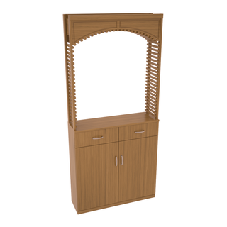 Elementcollection 35 Cellar Wood Arch Base Cabinet Combo Oak Stained