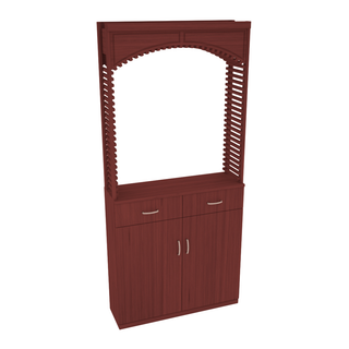 Elementcollection 35 Cellar Wood Arch Base Cabinet Combo Oak Stained