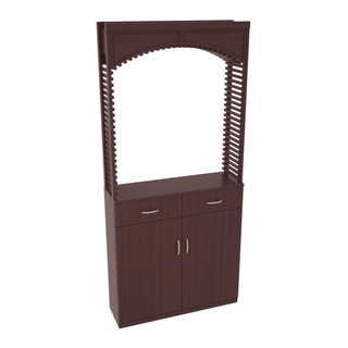 Elementcollection 35 Cellar Wood Arch Base Cabinet Combo Walnut Stained