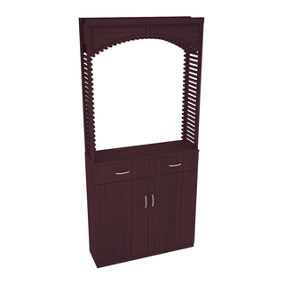 Elementcollection 35 Cellar Wood Arch Base Cabinet Combo Black Stained