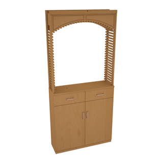 Elementcollection 35 Cellar Wood Arch Base Cabinet Combo Oak Stained