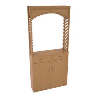 Elementcollection 35 Cellar Wood Arch Base Cabinet Combo Oak Stained