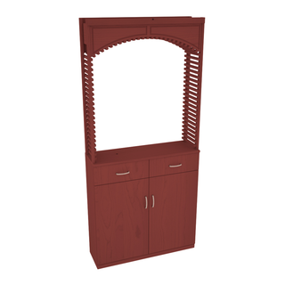 Elementcollection 35 Cellar Wood Arch Base Cabinet Combo Cherry Stained