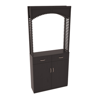 Elementcollection 35 Cellar Wood Arch Base Cabinet Combo Black Stained