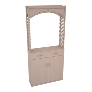 Elementcollection 35 Cellar Wood Arch Base Cabinet Combo Greywash Stained