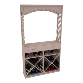 Elementcollection 42 5 Wood Wine Cellar Arch Base Cabinet Combo Greywash Stained