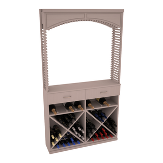 Elementcollection 42 5 Wood Wine Cellar Arch Base Cabinet Combo Greywash Stained