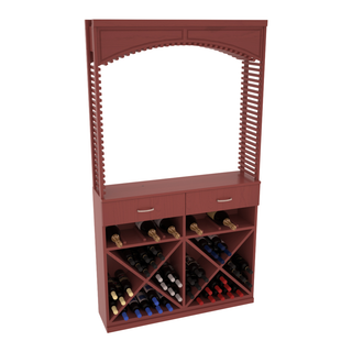 Elementcollection 42 5 Wood Wine Cellar Arch Base Cabinet Combo Cherry Stained