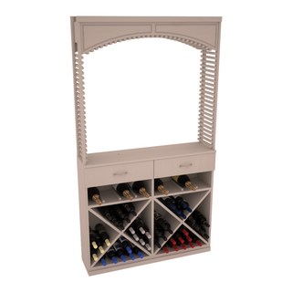 Elementcollection 42 5 Wood Wine Cellar Arch Base Cabinet Combo Greywash Stained