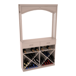 Elementcollection 42 5 Wood Wine Cellar Arch Base Cabinet Combo Greywash Stained