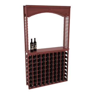 Elementcollection 42 5 Wood Wine Cellar Arch Island Rack Solid Top Combo Cherry Stained