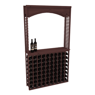 Elementcollection 42 5 Wood Wine Cellar Arch Island Rack Solid Top Combo Walnut Stained