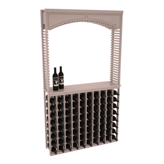 Elementcollection 42 5 Wood Wine Cellar Arch Island Rack Solid Top Combo Greywash Stained