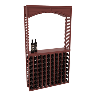 Elementcollection 42 5 Wood Wine Cellar Arch Island Rack Solid Top Combo Cherry Stained
