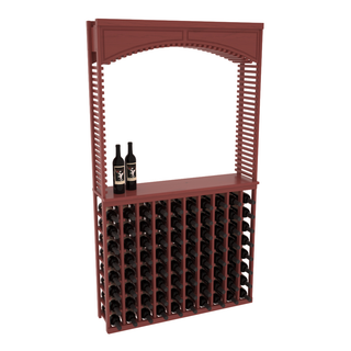 Elementcollection 42 5 Wood Wine Cellar Arch Island Rack Solid Top Combo Cherry Stained
