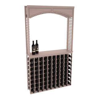 Elementcollection 42 5 Wood Wine Cellar Arch Island Rack Solid Top Combo Greywash Stained