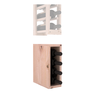 Elementcollection 1 Column Wood Wine Bin Extender Unstained