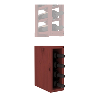 Elementcollection 1 Column Wood Wine Bin Extender Cherry Stained