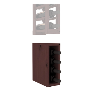 Elementcollection 1 Column Wood Wine Bin Extender Walnut Stained