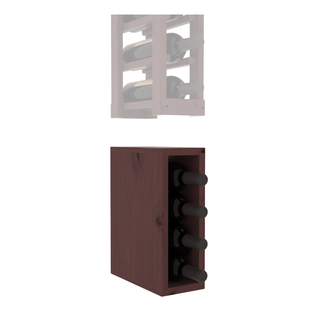 Elementcollection 1 Column Wood Wine Bin Extender Walnut Stained