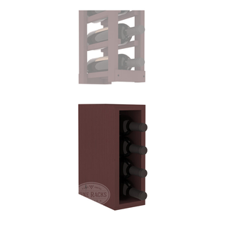 Elementcollection 1 Column Wood Wine Bin Extender Walnut Stained