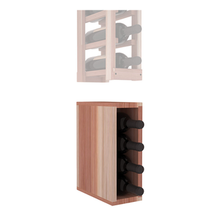 Elementcollection 1 Column Wood Wine Bin Extender Unstained